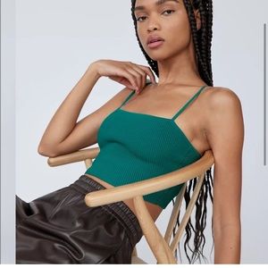 NWT Aritzia Babaton Alaska Sculpt Knit Cami Tank